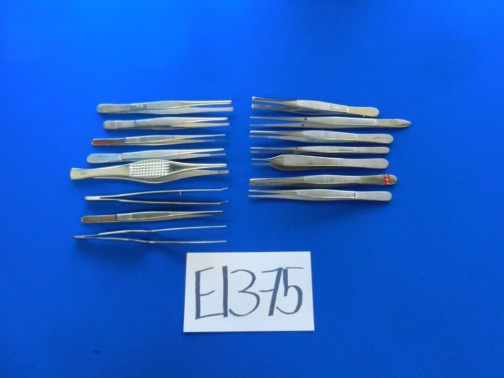 E1375 V. Mueller Jarit Storz Lot of 15 Forceps 15-16cm Overall Length