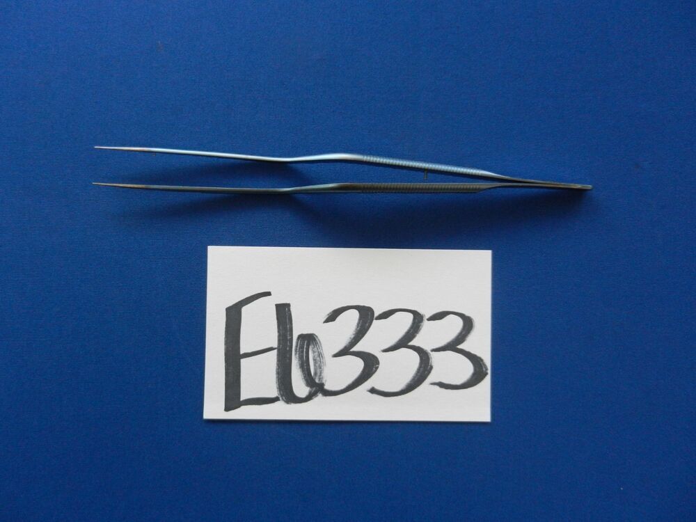 E6333 Codman 800-1572 Straight Tip Bayonet Forceps 22cm Overall Length